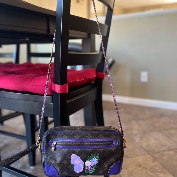 Authentic Louis Vuitton Dragonne Marly clutch - Picture 4 of 14